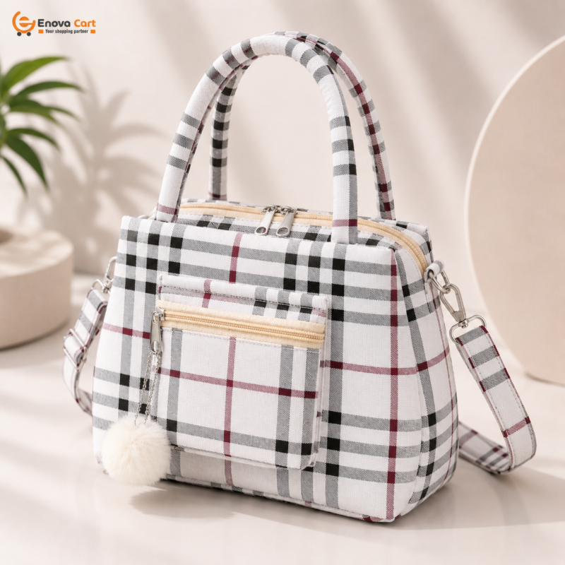 plaid check ladies handbag price in bangladesh enova cart